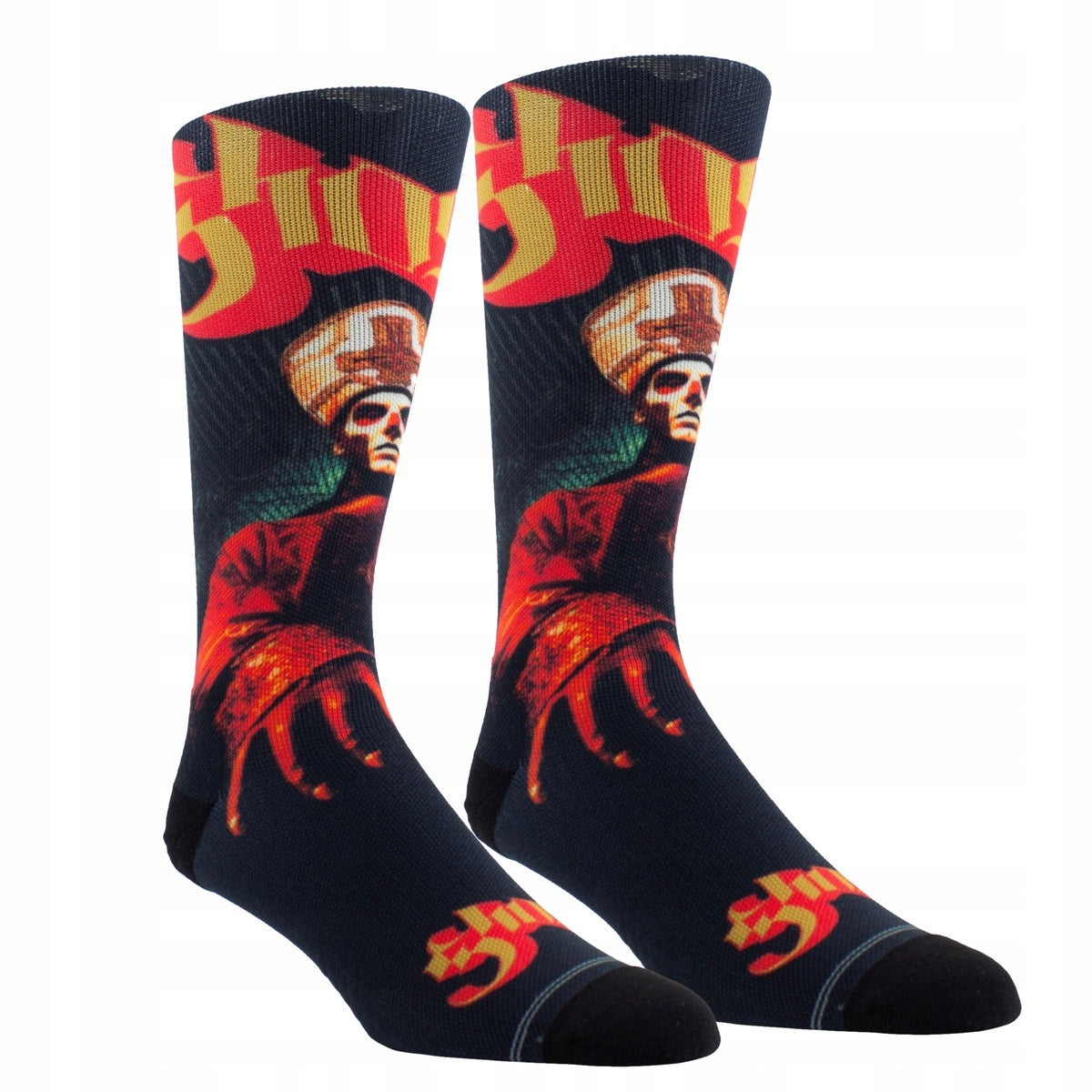 GHOST - Papa Emeritus Red/Gold Socks