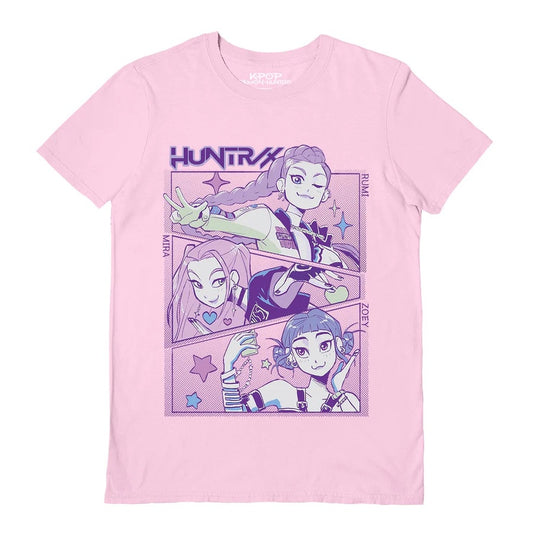 KPOP DEMON HUNTERS - Huntrix Light Pink Kids T-Shirt