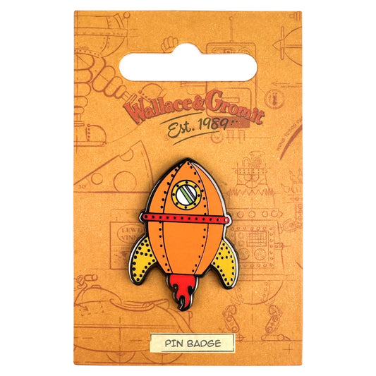 WALLACE & GROMIT - Rocket Pin Badge