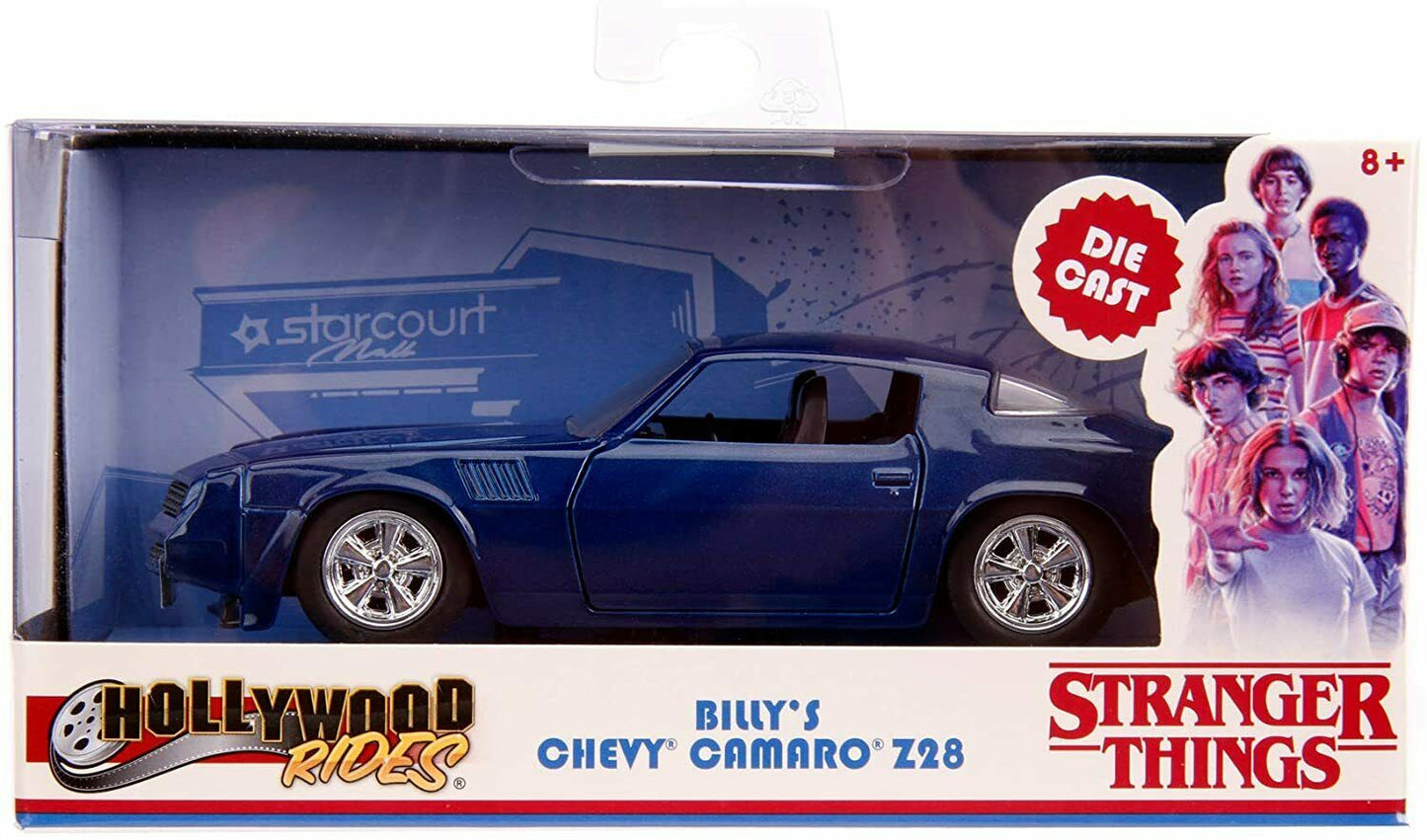 STRANGER THINGS - Billys Chevy Camaro Z28 Blue 1/32 Diecast Model