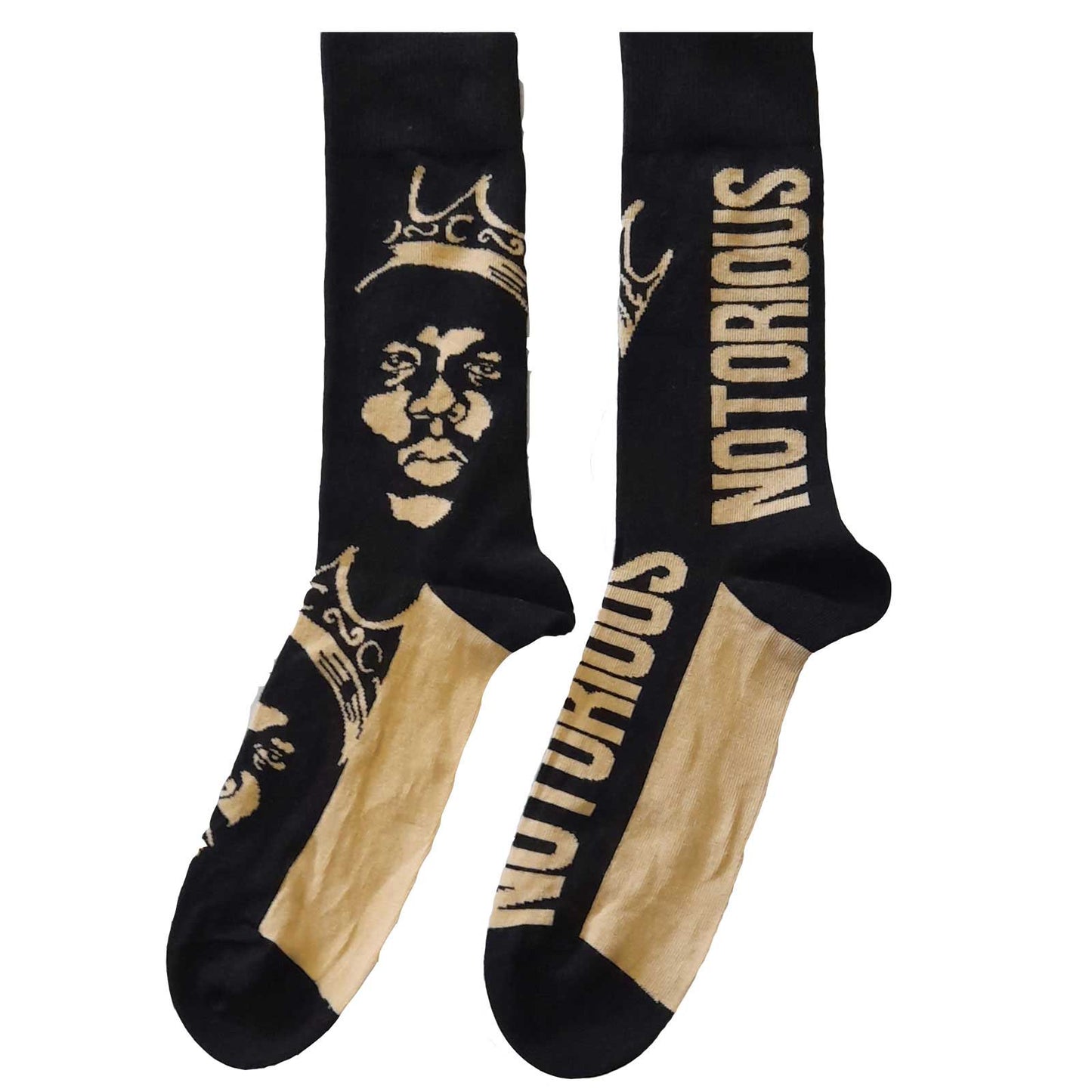 NOTORIOUS B.I.G. - Gold Crown Socks (7 - 11)