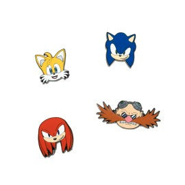 SONIC THE HEDGEHOG - Set Of 4 Pins