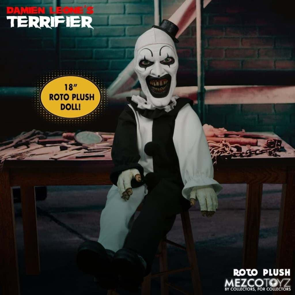 TERRIFIER - Art The Clown Mezco MDS 18" Plush Doll Figure