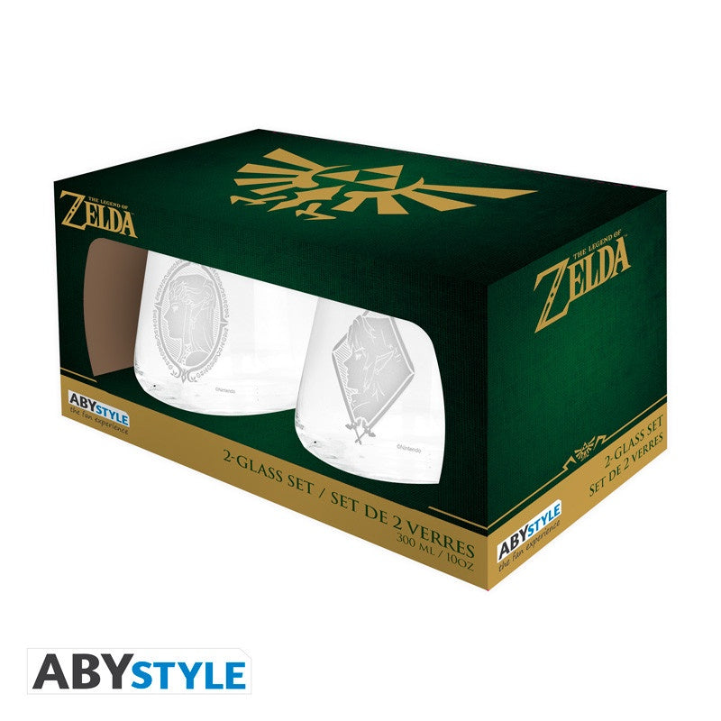 ZELDA - Zelda & Link Glass Set (2)