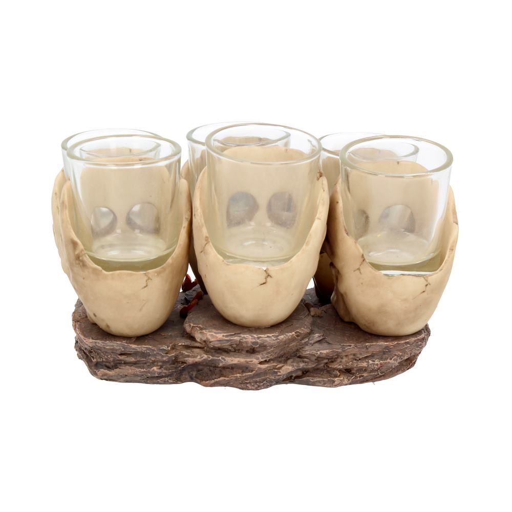 NEMESIS NOW - 6 Shooter Skulls Shot Glasses Set