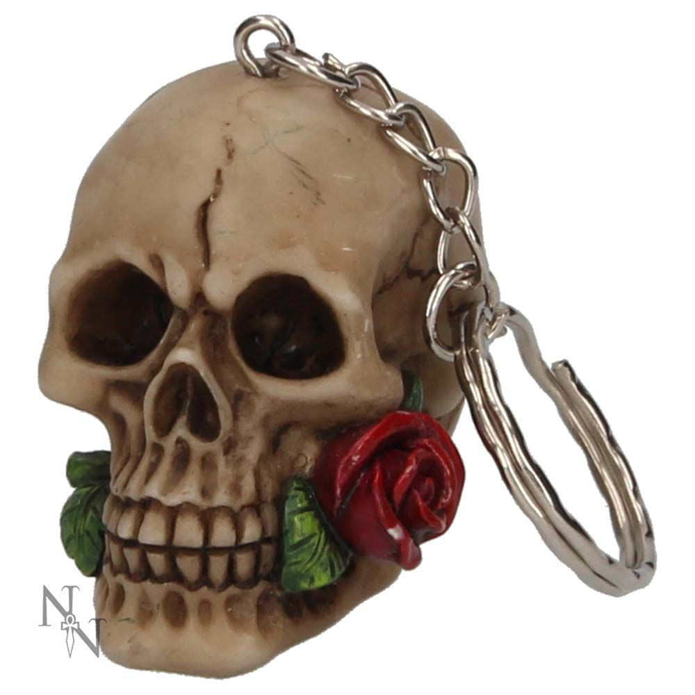 NEMESIS NOW - Rose From The Dead Skull Keyring