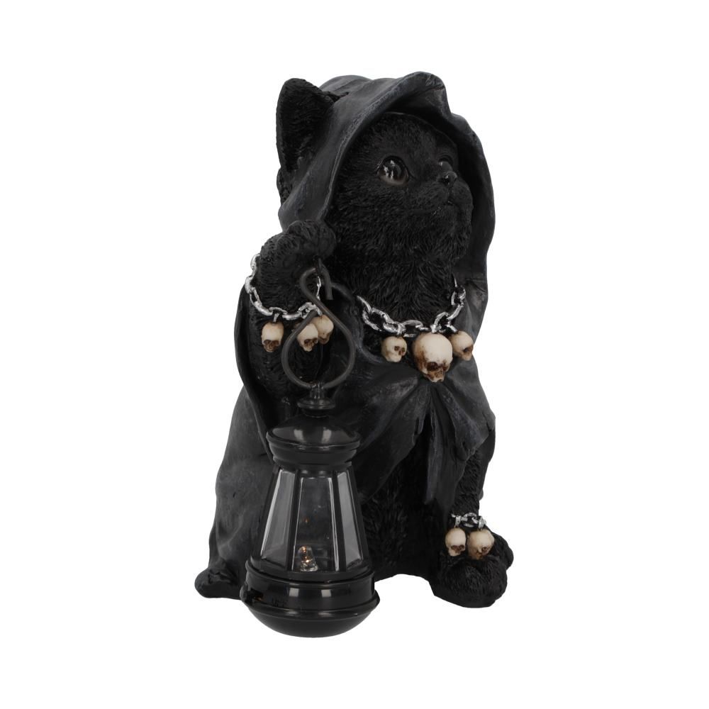 NEMESIS NOW - Reapers Feline Lantern Grim Reaper Cat Figure