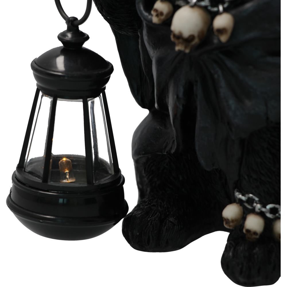 NEMESIS NOW - Reapers Feline Lantern Grim Reaper Cat Figure