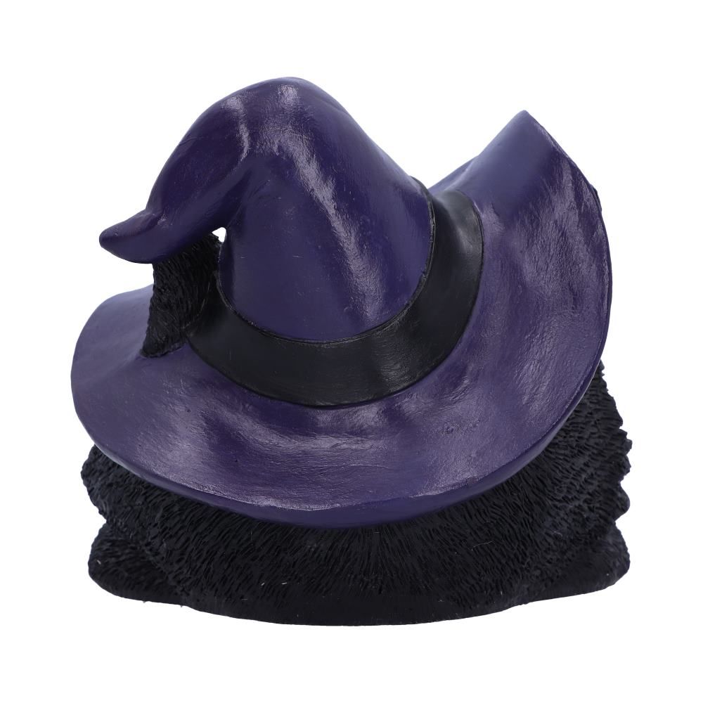 NEMESIS NOW - Familiar Grin Black Cat Head With Lights Figure