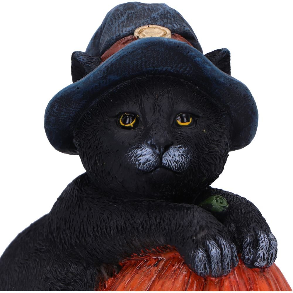 NEMESIS NOW - Trick Or Treat Cat With Pumpkin Figure