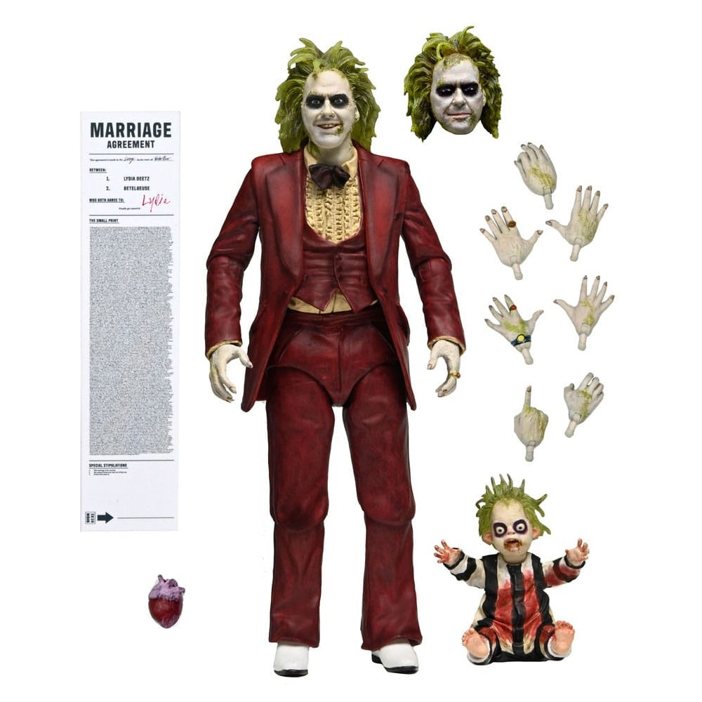 BEETLEJUICE - Red Tuxedo Beetlejuice Neca Ultimate Figure