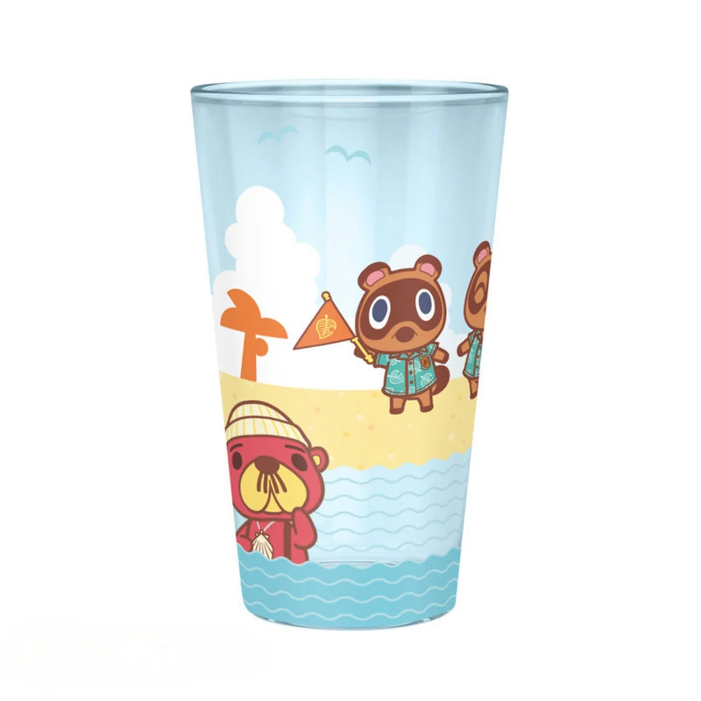 ANIMAL CROSSING - Beach Characters Glass