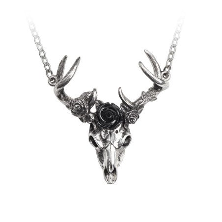 ALCHEMY - White Hart, Black Rose Necklace