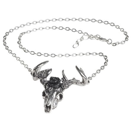 ALCHEMY - White Hart, Black Rose Necklace