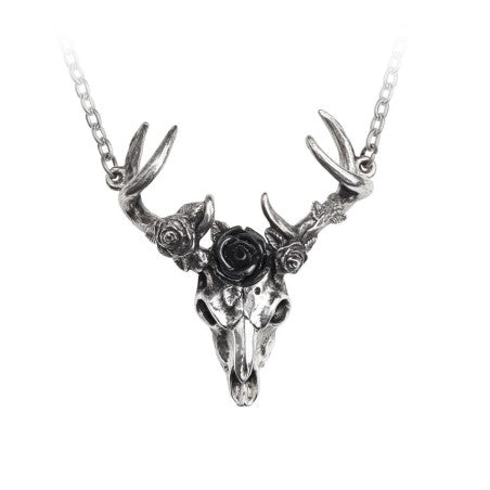 ALCHEMY - White Hart, Black Rose Necklace