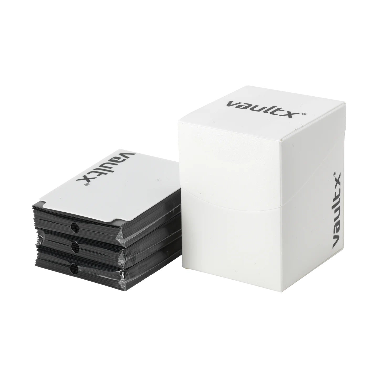 VAULT X - Large Deck Box With 150 Sleeves - White