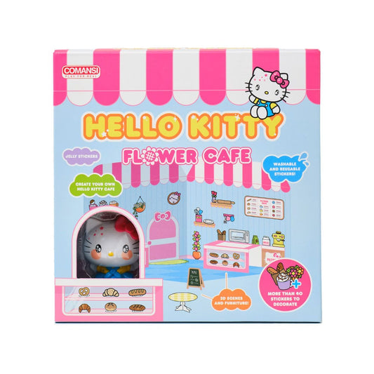 SANRIO : HELLO KITTY - Flower Cafe Stickers & Mini Figure