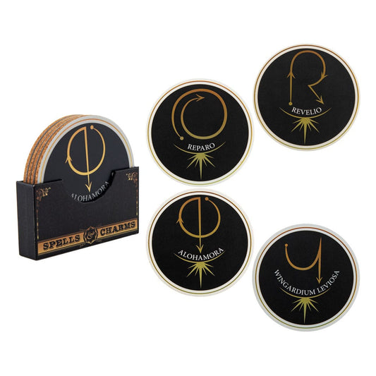 HARRY POTTER - Spell & Charms 4-Pack  Coaster Set