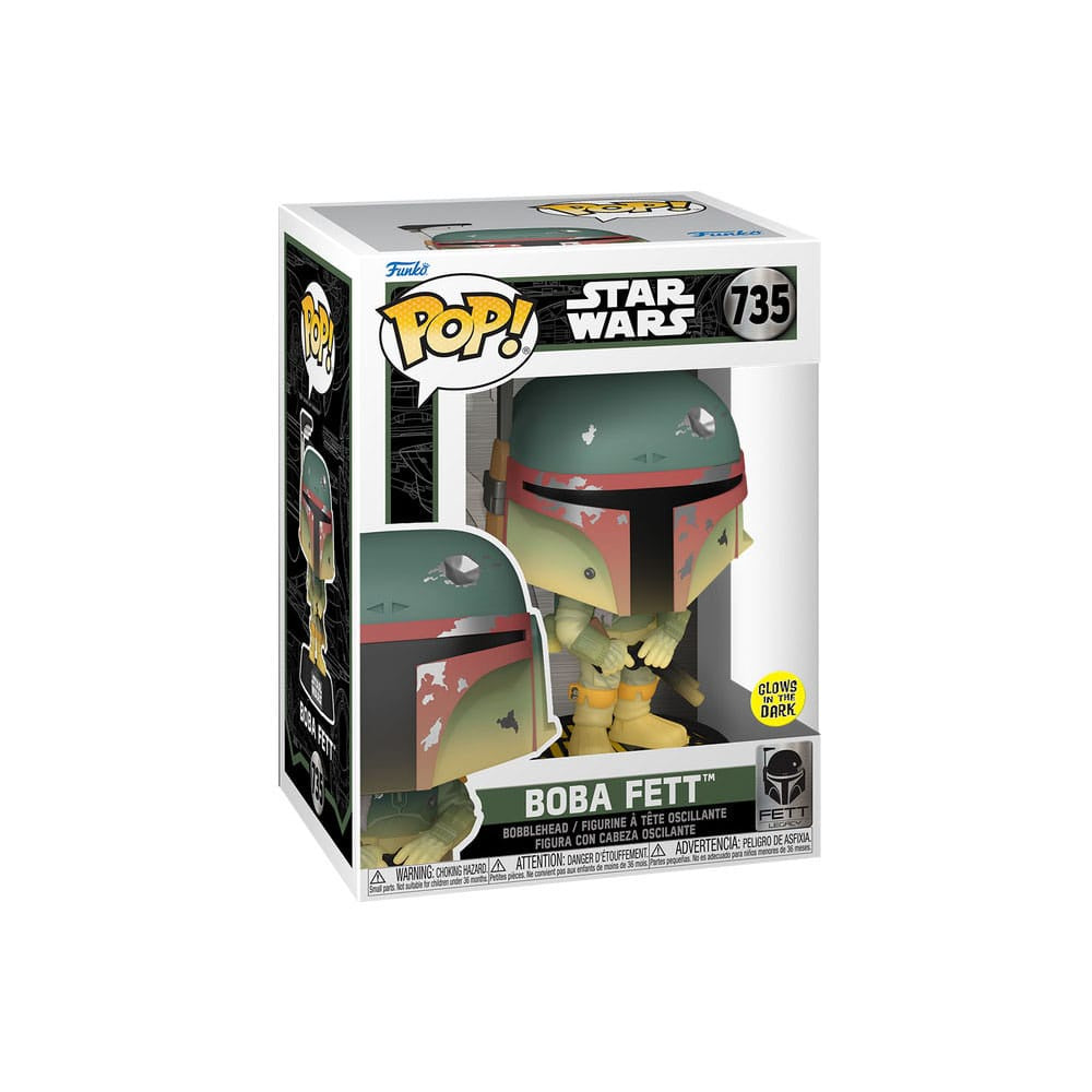 STAR WARS - Boba Fett (Glow In The Dark) #735 Funko Pop!