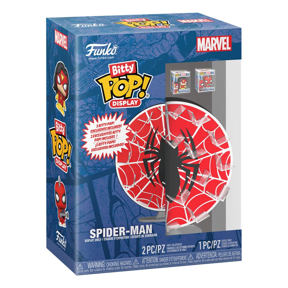 MARVEL : SPIDER-MAN - Spiderweb Display Funko Bitty Pop!