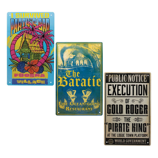 ONE PIECE - Set Of 3 Tin Signs