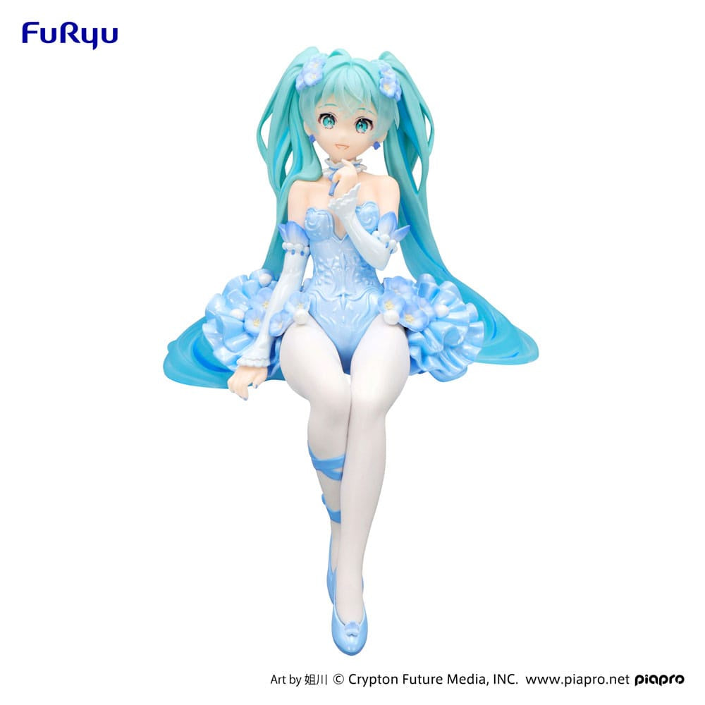 HATSUNE MIKU - Flower Fairy Nemophila Pail Blue Color Ver. Furyu Noodle Stopper Figure
