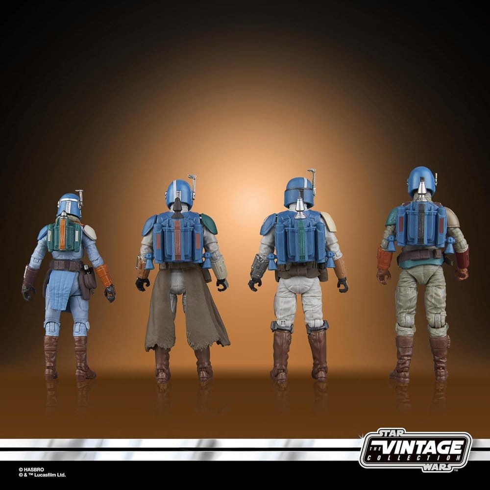 STAR WARS : MANDALORIAN - Mandalorian Shriek-Hawk Vintage Collection Hasbro Kenner 4 Pack Figures Set