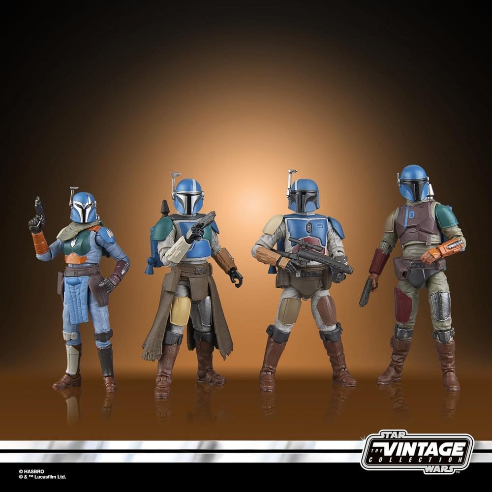 STAR WARS : MANDALORIAN - Mandalorian Shriek-Hawk Vintage Collection Hasbro Kenner 4 Pack Figures Set