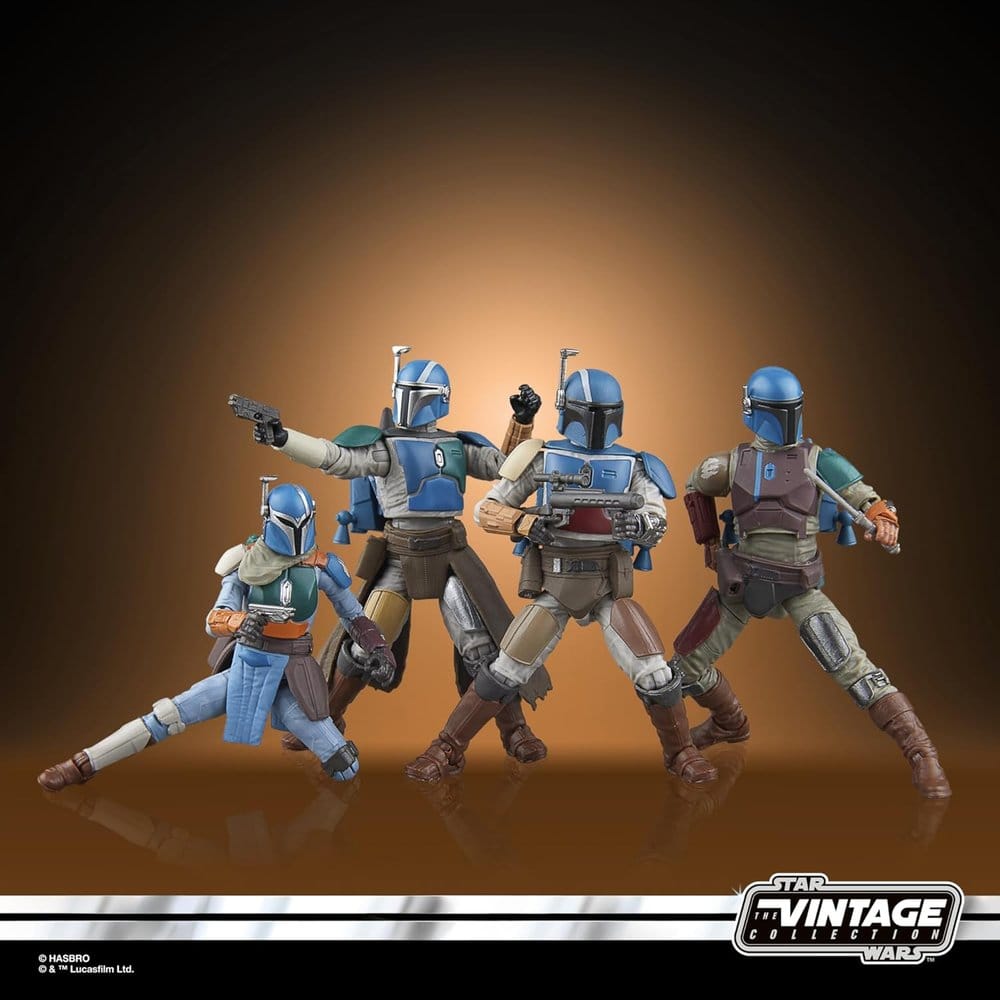 STAR WARS : MANDALORIAN - Mandalorian Shriek-Hawk Vintage Collection Hasbro Kenner 4 Pack Figures Set