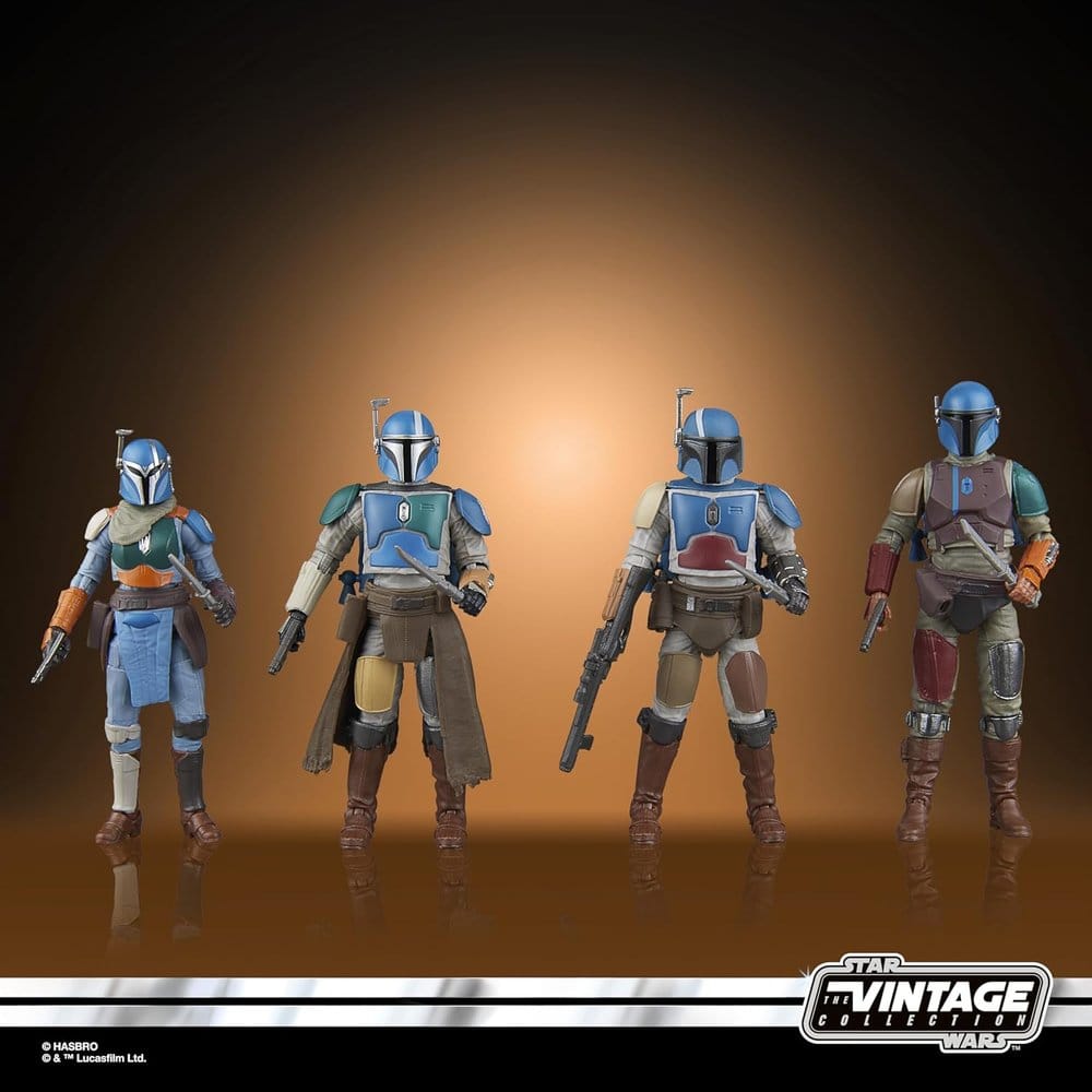 STAR WARS : MANDALORIAN - Mandalorian Shriek-Hawk Vintage Collection Hasbro Kenner 4 Pack Figures Set