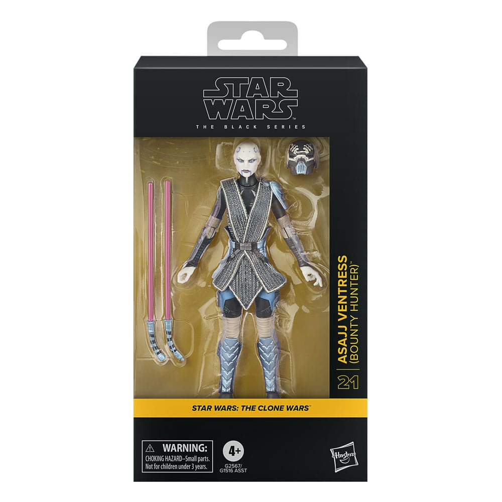 STAR WARS : THE CLONE WARS - Asajj Ventress Black Series Action Figure
