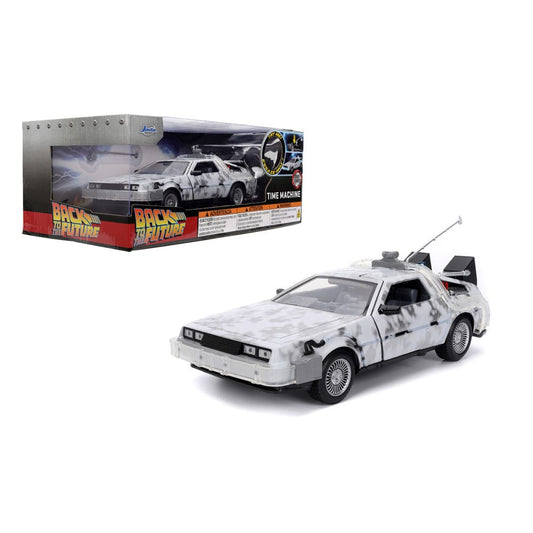 BACK TO THE FUTURE - DeLorean Time Machine Frost 1:24 Scale Diecast Model