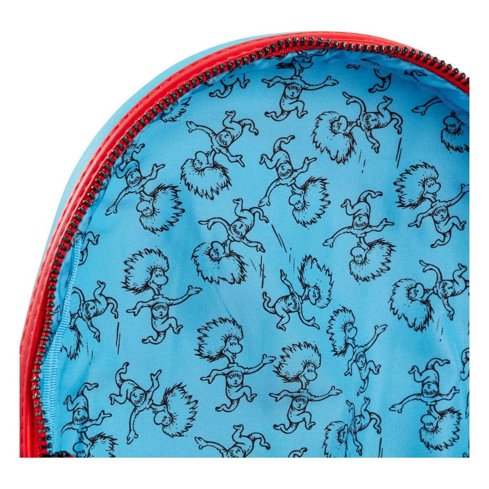 LOUNGEFLY : DR. SEUSS - Thing 1 & Thing 2 Box Heo Exclusive Mini Backpack