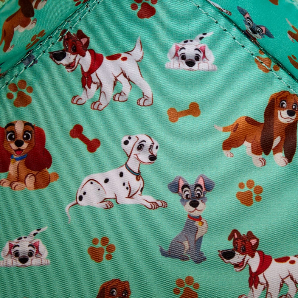 LOUNGEFLY : DISNEY - I Heart Disney Dogs Lenticular Crossbody Bag