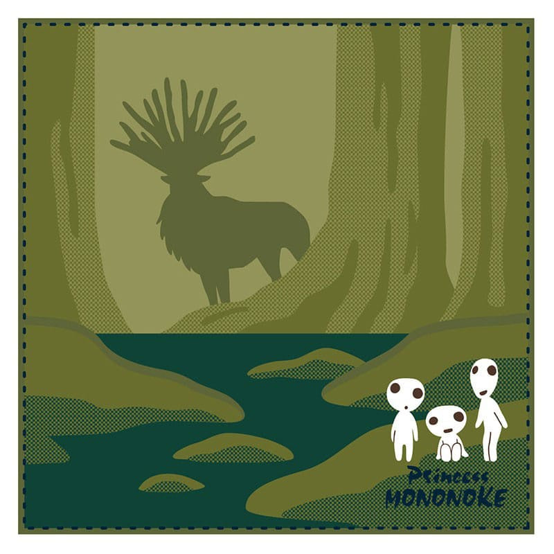 STUDIO GHIBLI : PRINCESS MONOKE - Shadow Of The Deer God Mini Towel