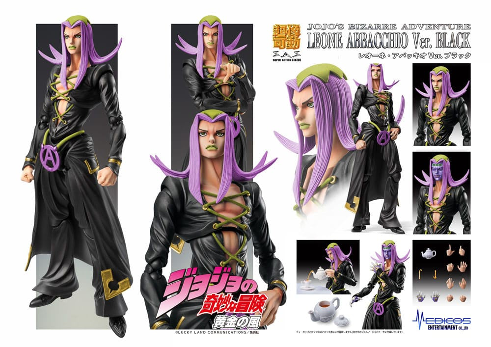 JOJO'S BIZARRE ADVENTURE - Leone Abbacchio Black Ver. Super Action Figure