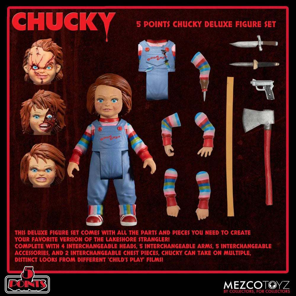 CHILD'S PLAY - Chucky 5 Points Deluxe Figure Set
