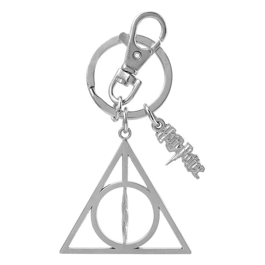 HARRY POTTER - Deathly Hallows Metal Keyring / Bag Clip