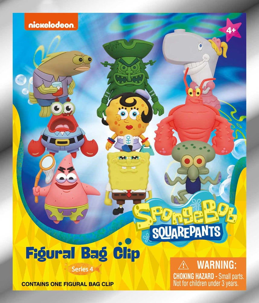 SPONGEBOB SQUAREPANTS - Series 4 Mystery Blind Bag Keyring / Bag Clip