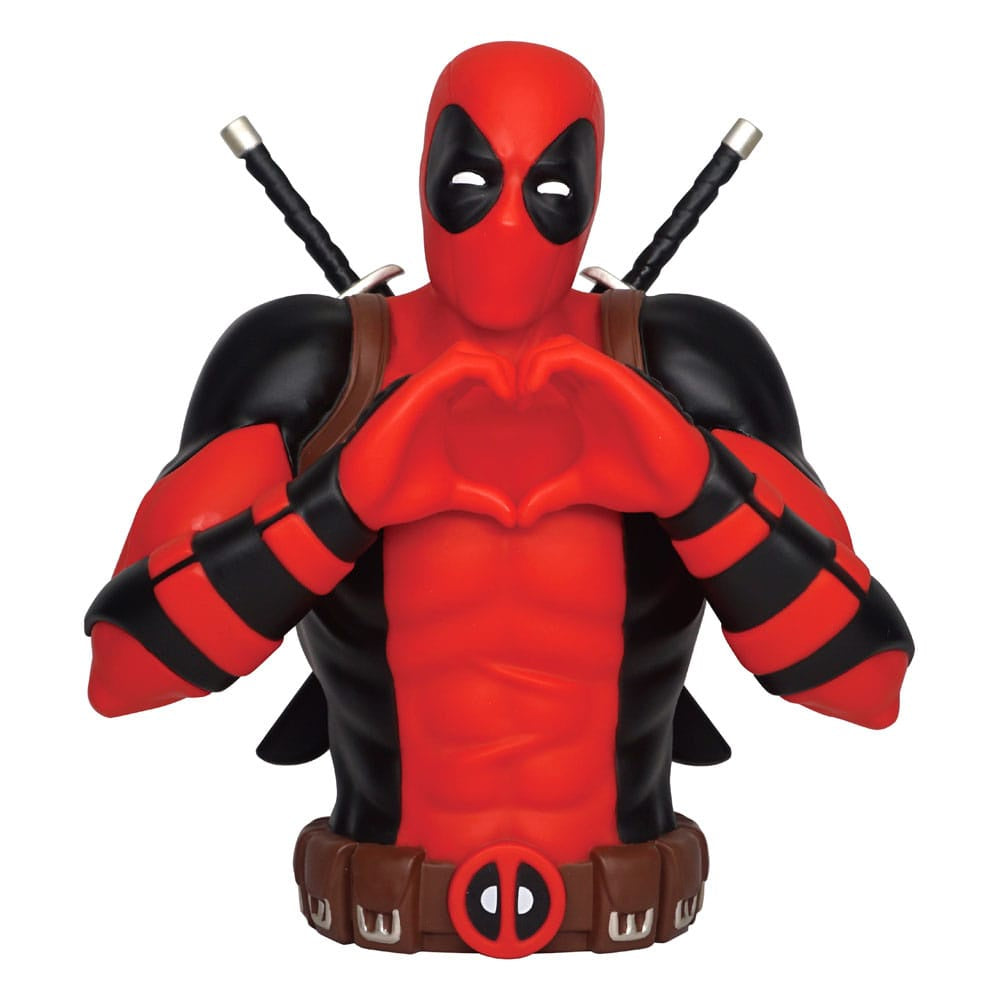 MARVEL : DEADPOOL - Heart Bust Money Box / Bank