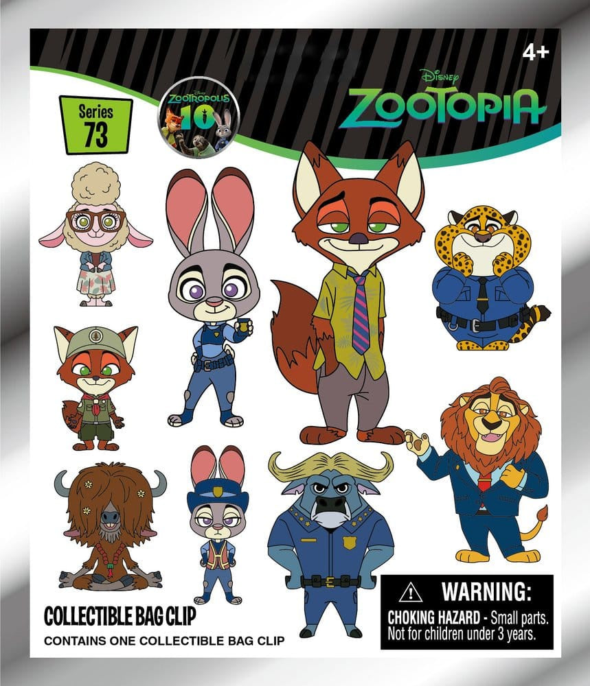DISNEY : ZOOTROPOLIS - Series 73 Mystery Blind Bag Keyring / Bag Clip