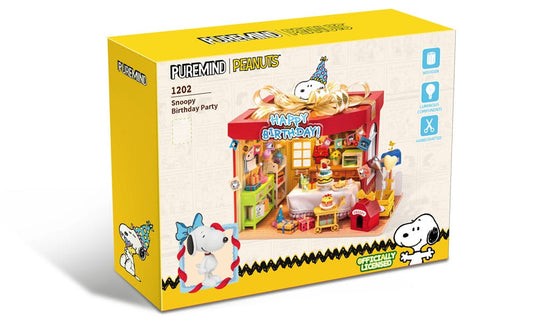 PANTASY : PEANUTS - Puremind Construction Birthday Party Building Block Set