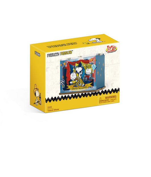 PANTASY : PEANUTS - Puremind Construction Mini Scene Talent Show  Wooden Building Set