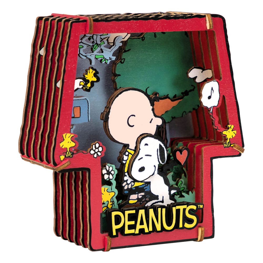 PANTASY : PEANUTS - Puremind Construction Theater Healing Hug  Wooden Building Set