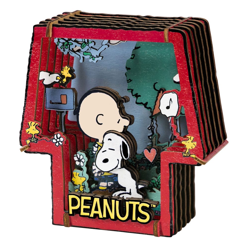 PANTASY : PEANUTS - Puremind Construction Theater Healing Hug  Wooden Building Set