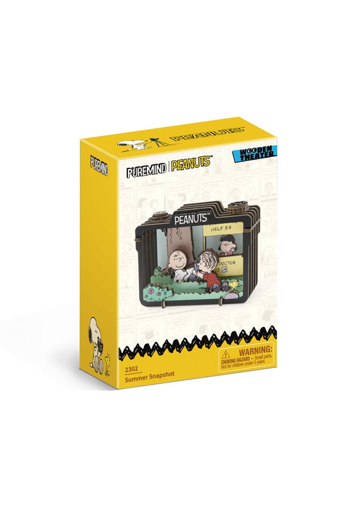 PANTASY : PEANUTS - Puremind Construction Summer Snapshot Wooden Theater Building Set