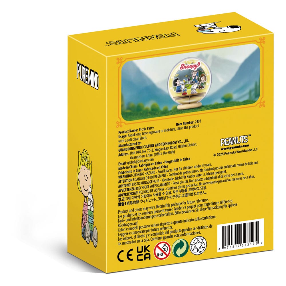 PANTASY : PEANUTS - Puremind Construction Theater Globe Picnic Party Wooden Building Set