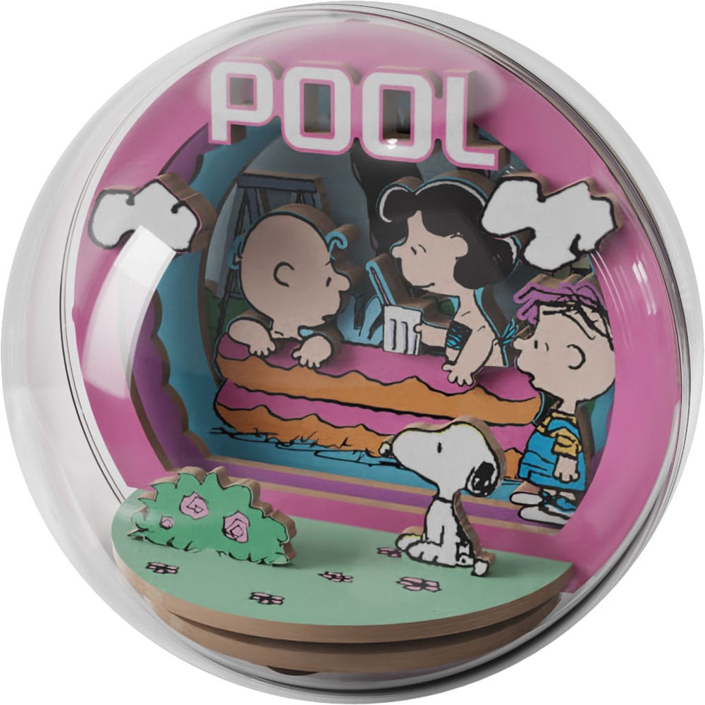 PANTASY : PEANUTS - Puremind Construction Theater Globe Cool Pool Wooden Building Set