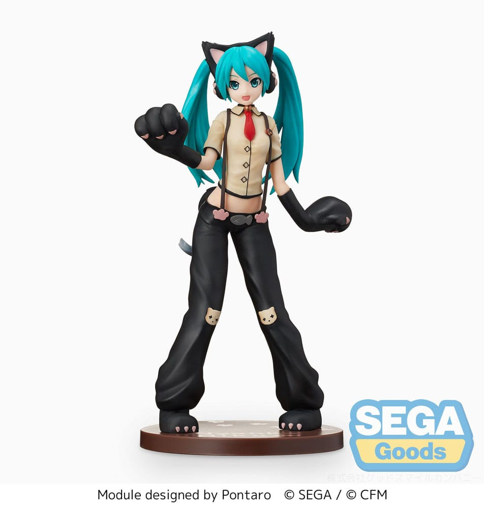 HATSUNE MIKU - Project DIVA Arcade Hatsune Miku Kitty Cat PVC Sega Figure