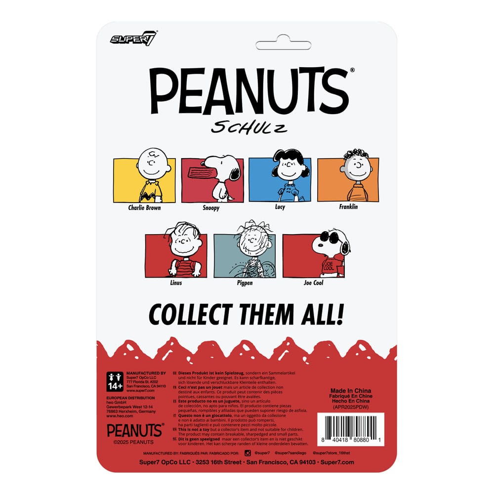 PEANUTS - Joe Cool Wave 8 Super7 ReAction Figure